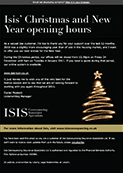 Christmas And New Year Opening Hours