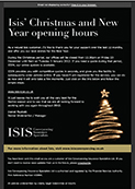 Christmas And New Year Opening Hours