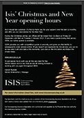 Christmas And New Year Opening Hours